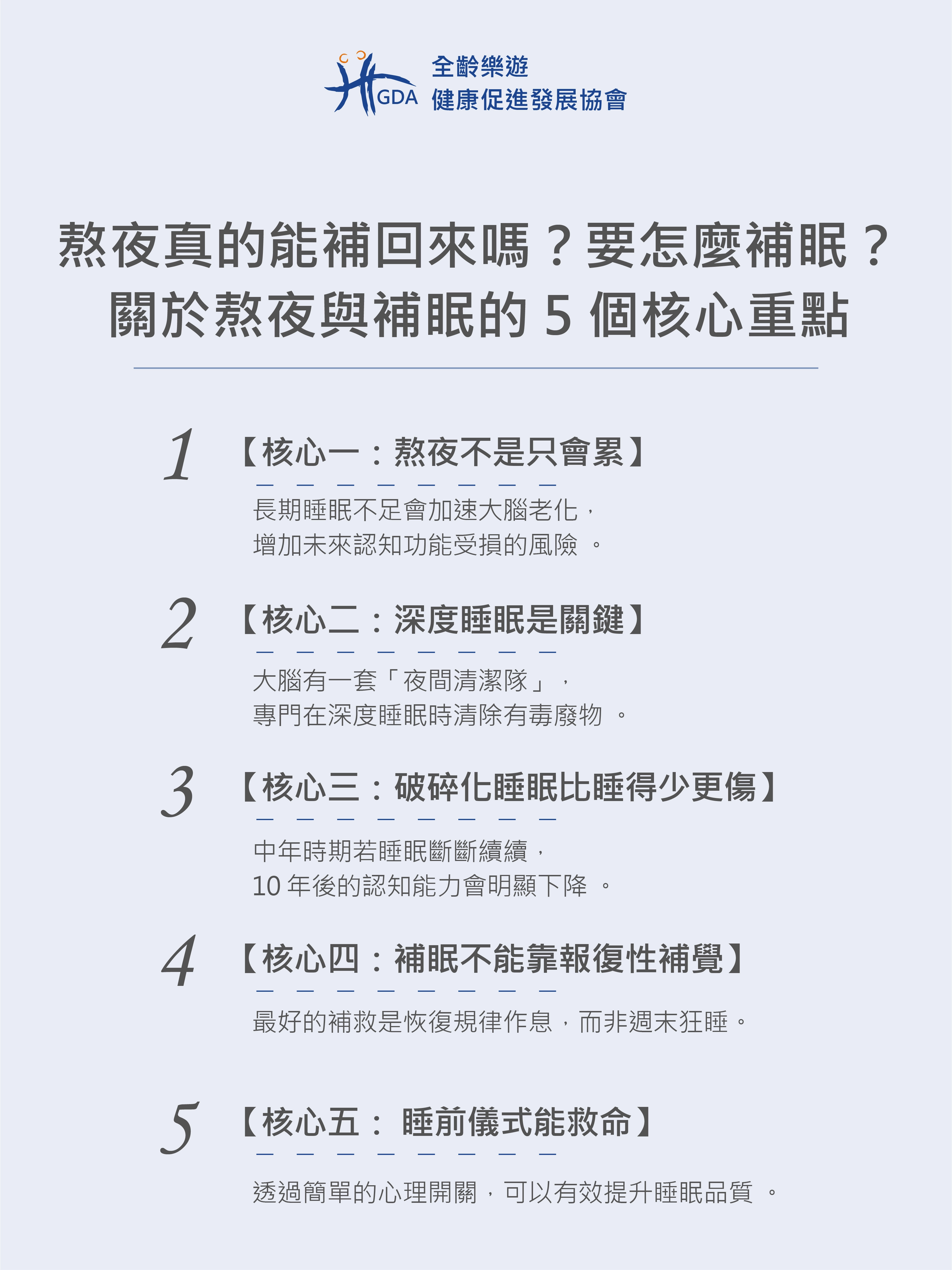 關於熬夜與補眠的 5 個核心重點